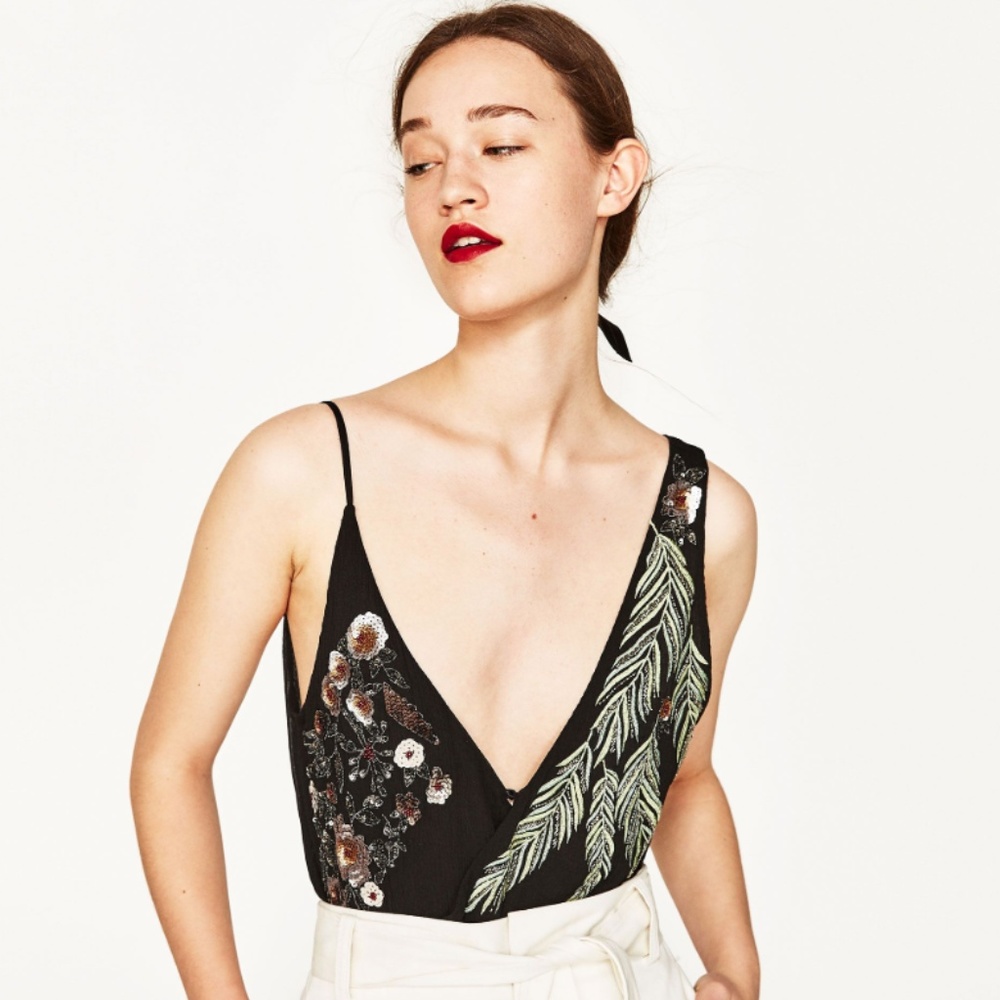 ZARA BEADED BODYSUIT